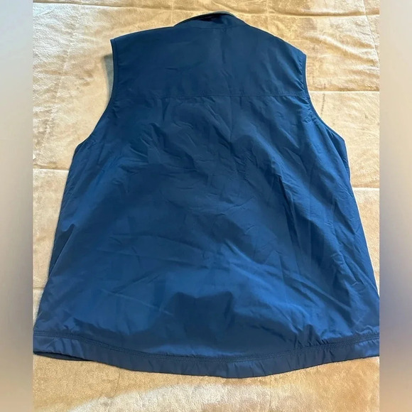 LL Bean Fleece Lined Vest Men’s Size Large Tall Blue Warm Full Zip - Picture 5 of 6